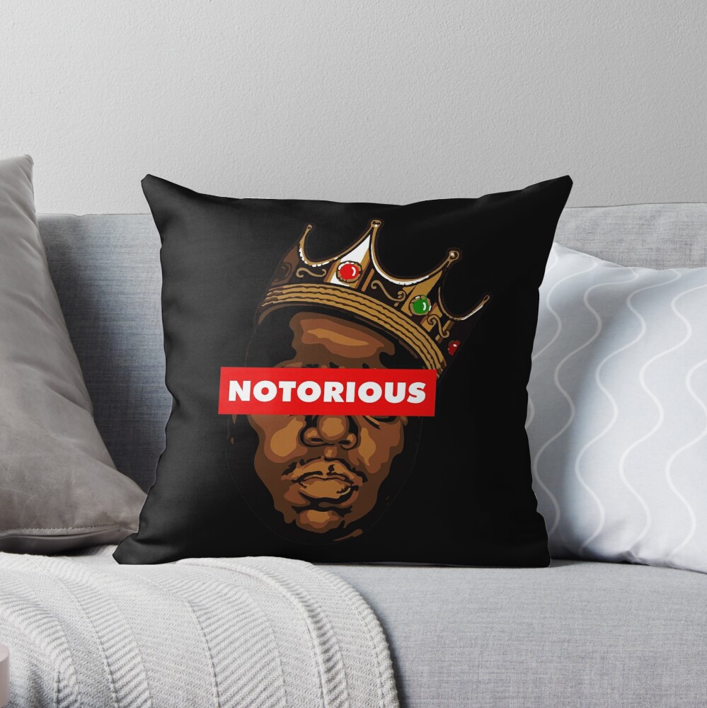 Wonderful Notorious B.I.G Throw Pillow by haroune rachid TP-7V2C7CFJ