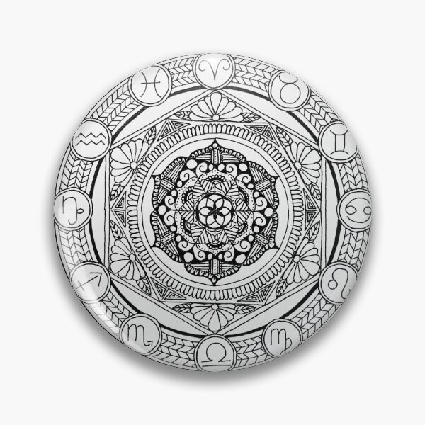 Item preview, Hand drawn mandala - zodiac designed and sold by Augras-art.