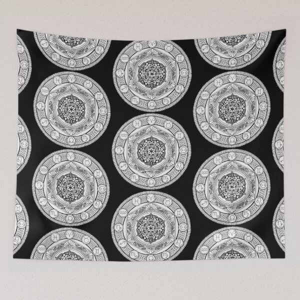 Item preview, Hand drawn mandala - zodiac designed and sold by Augras-art.