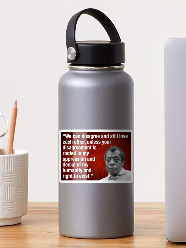 Imagen 1 de 3, Pegatina con la obra James Baldwin (1924-1987), diseñada y vendida por Rabbitt77.