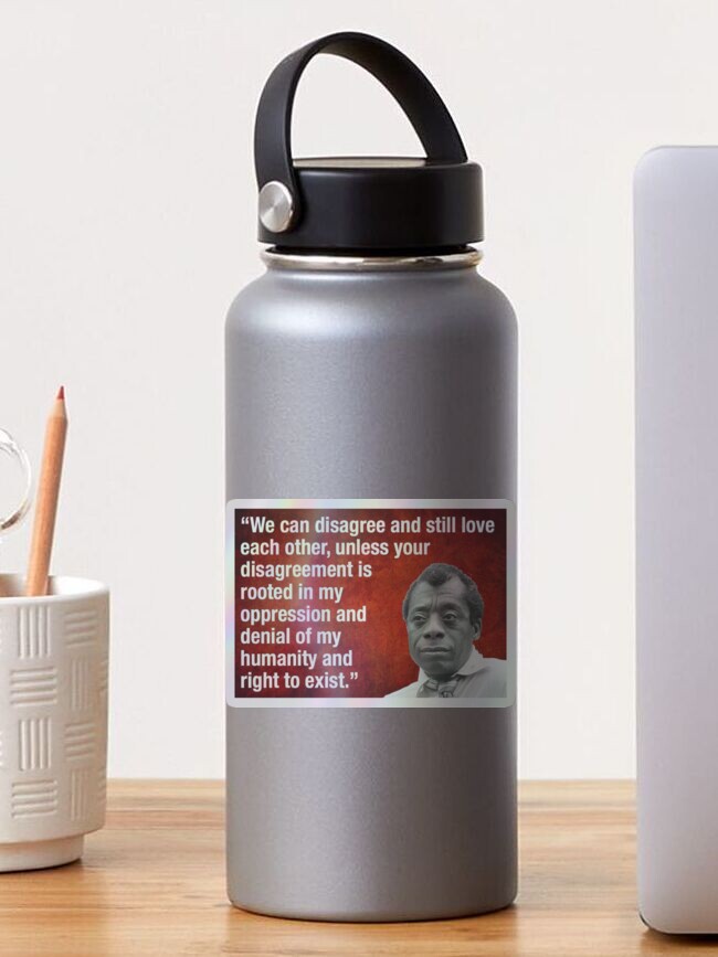 Imagen 1 de 4, Pegatina con la obra James Baldwin (1924-1987), diseñada y vendida por Rabbitt77.