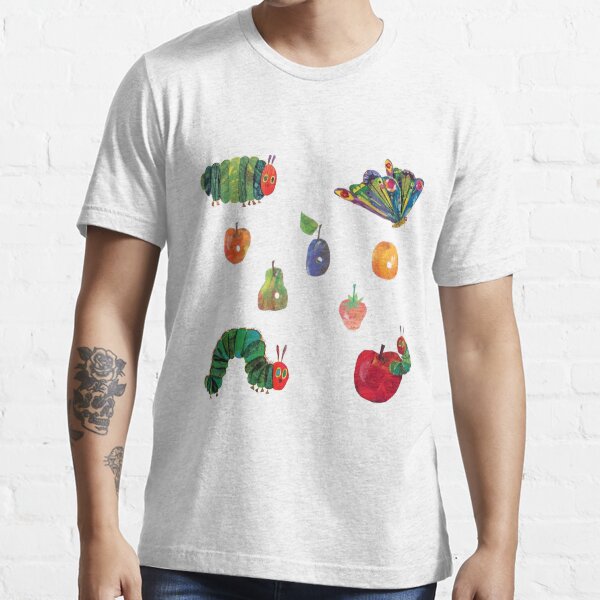 pack d'autocollants chenille très faim T-shirt essentiel