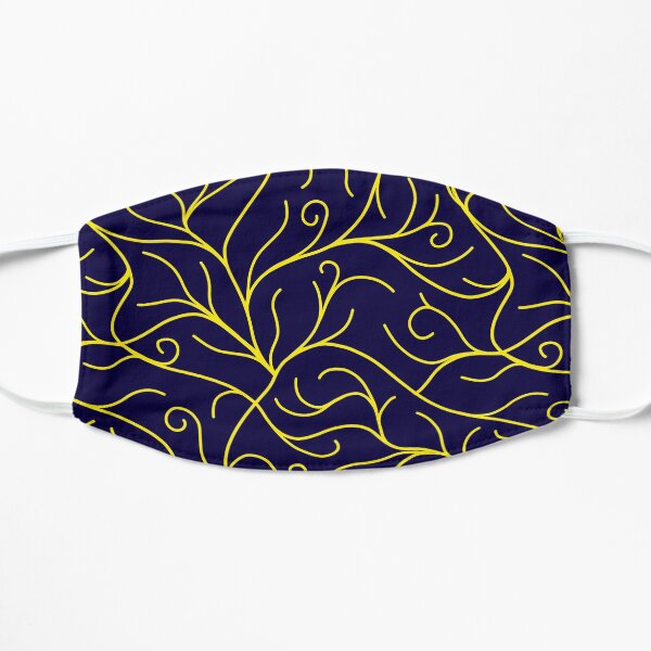 Blue Velvet, Golden Vines Mask