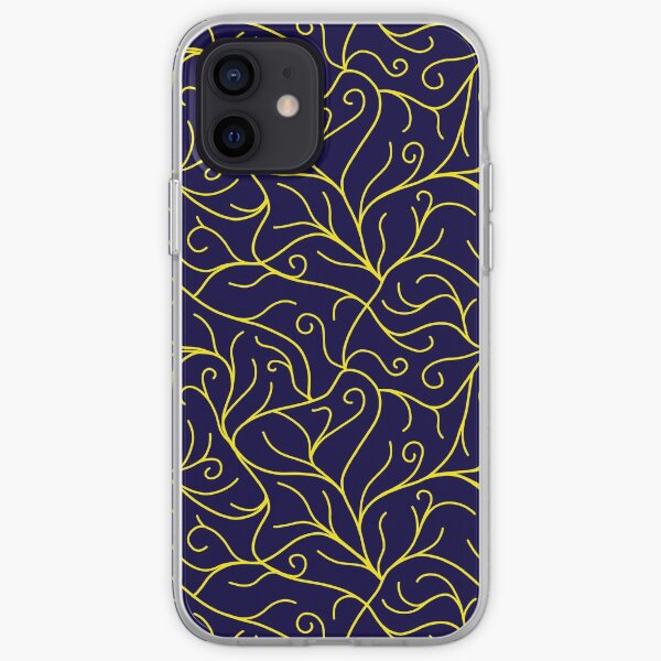 Blue Velvet, Golden Vines iPhone Soft Case