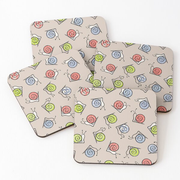Item preview, Snails on Beige  designed and sold by saint-shores.