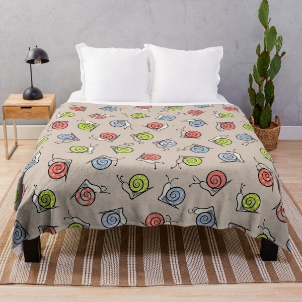 Item preview, Snails on Beige  designed and sold by saint-shores.