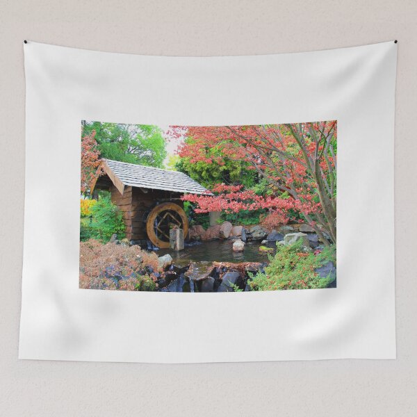 Item preview, Waterwheel among the Autumn foliage designed and sold by Kirsten Covington.