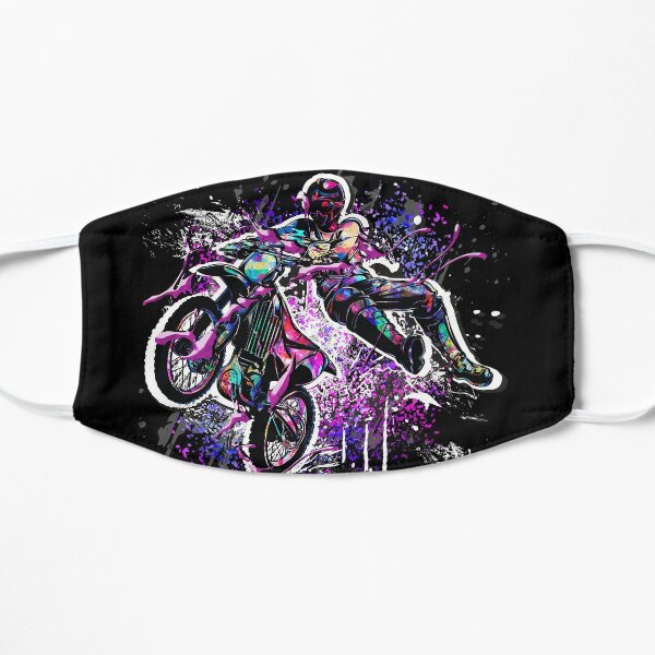 Masques En Tissu Sur Le Theme Moto Cross Redbubble