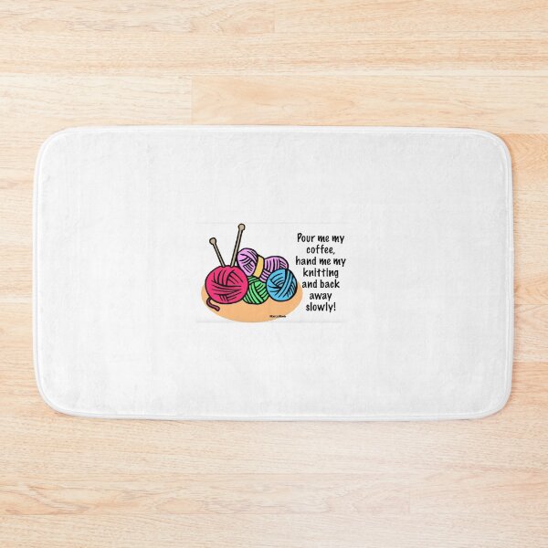 Item preview, Pour me my coffee, hand me my knitting and back away slowly! designed and sold by KnitzyBlonde.