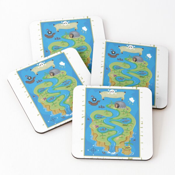 Item preview, Funny Treasure map cartoon gift designed and sold by hasnimed.
