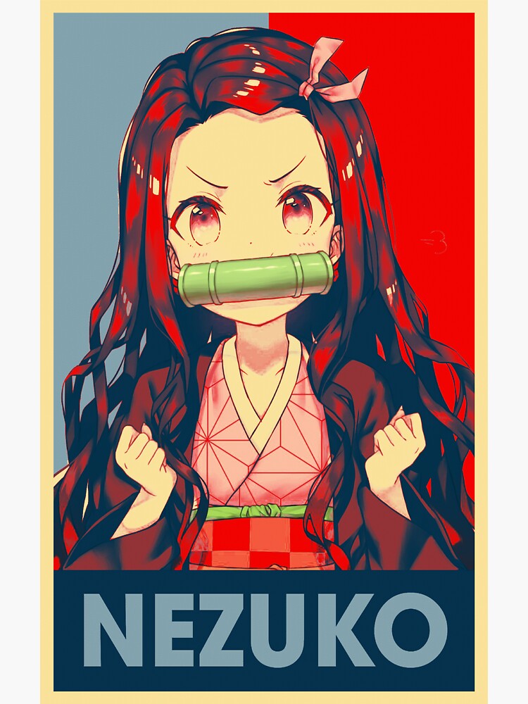 "Classic Demon Slayer Manga Character Nezuko Gifts" Sticker by