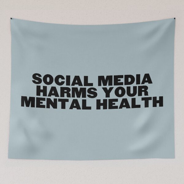 Item preview, Social Media Harms Your Mental Health designed and sold by NoLongerSlaves.