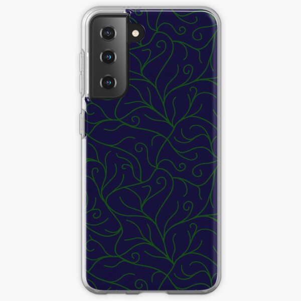 Blue Velvet, Green Vines Samsung Galaxy Soft Case