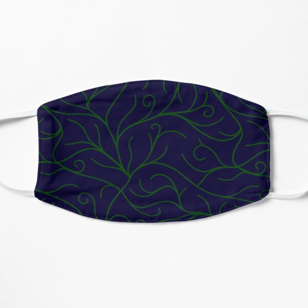 Blue Velvet, Green Vines Mask