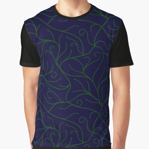 Blue Velvet, Green Vines Graphic T-Shirt