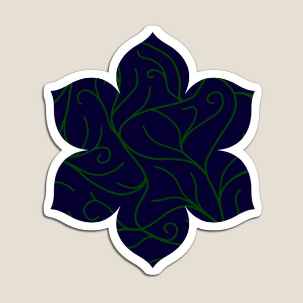 Blue Velvet, Green Vines Magnet