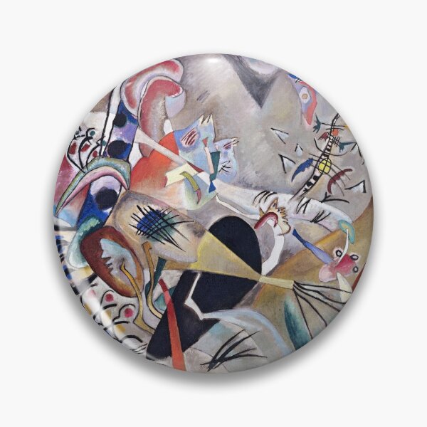 Item preview, In Grey Wassily Kandinsky Modern Abstract Artwork designed and sold by madeinatlantis.