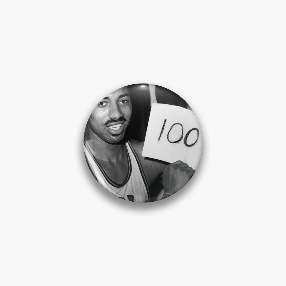 "Wilt Chamberlain 100 point game " Pin for Sale by Hazblet Redbubble