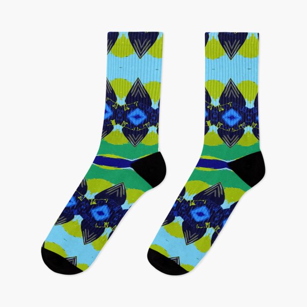 Item preview, Dark blue with green and dark shapes designed and sold by MarilynBaldey7.