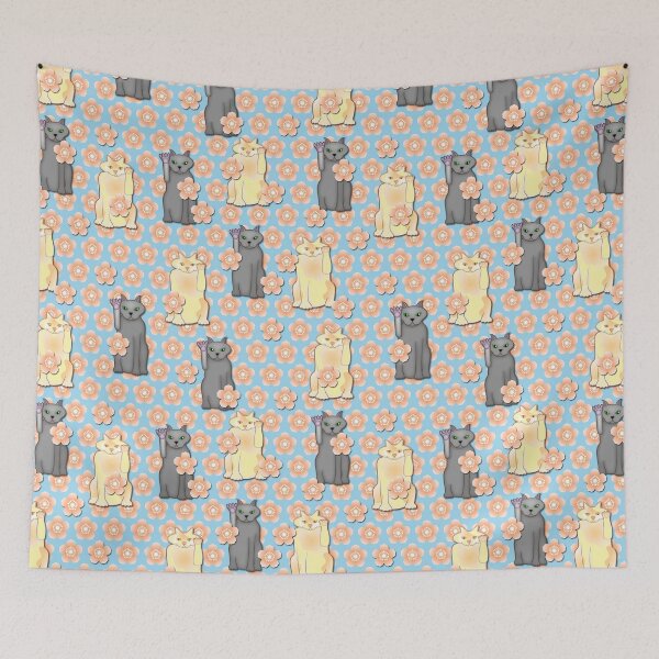 Item preview, Lucky Cats with Cherry Blossoms designed and sold by MikeAdamsArtist.