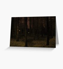 Jardin nocturne Greeting Card