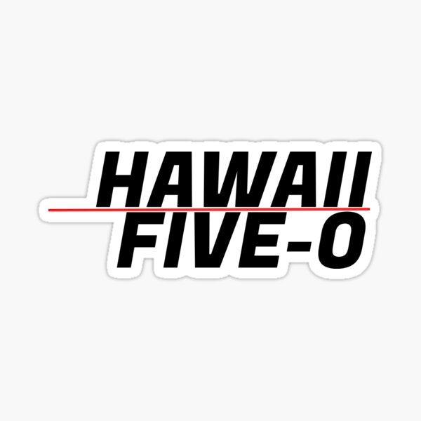 Hawaii 5-0 Simple Design neu gestartet Sticker