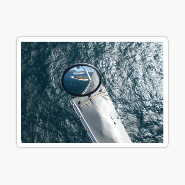 Helicopter Mirror Reflection Sticker