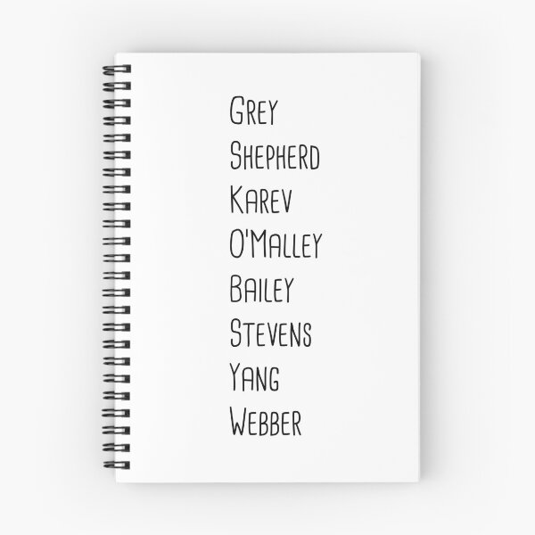 Item preview, grey's names designed and sold by Hannahmac02.
