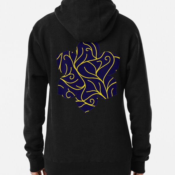 Blue Velvet, Golden Vines Pullover Hoodie