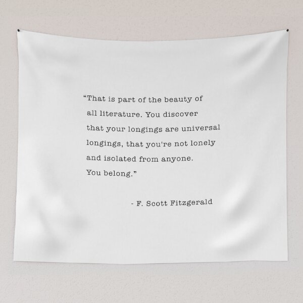 Item preview, The beauty of all literature F Scott Fitzgerald designed and sold by corbrand.