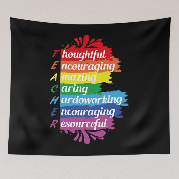 Item preview, TEACHER RAINBOW QUOTE, motivational words for teachers designed and sold by ismagarri.