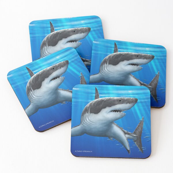 Item preview, Blue Predator - Great White Shark designed and sold by David Pearce Marine Art.