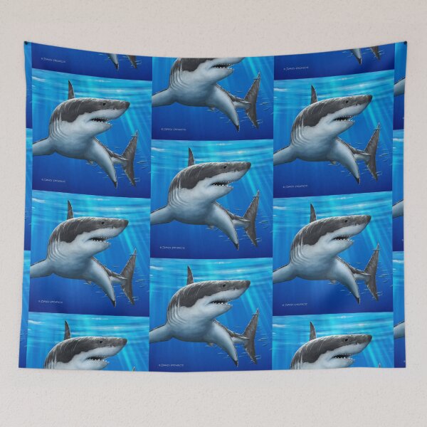 Item preview, Blue Predator - Great White Shark designed and sold by David Pearce Marine Art.