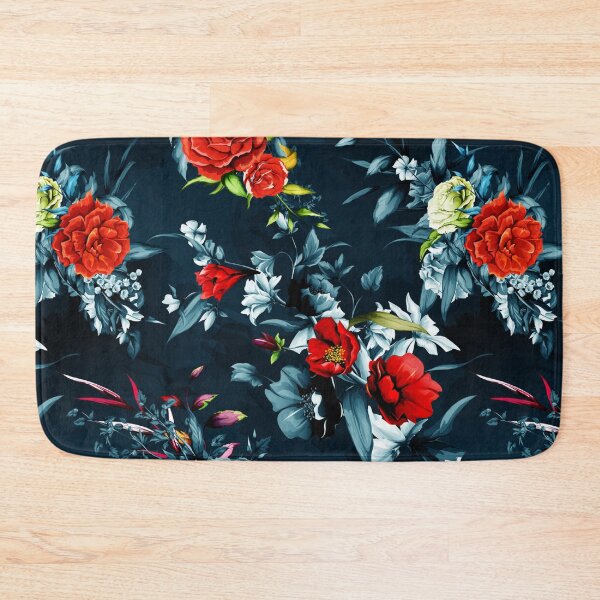 Aperçu de l'œuvre Rose rouge et motif de fleurs colorées créée et vendue par Rakesh Murugan.