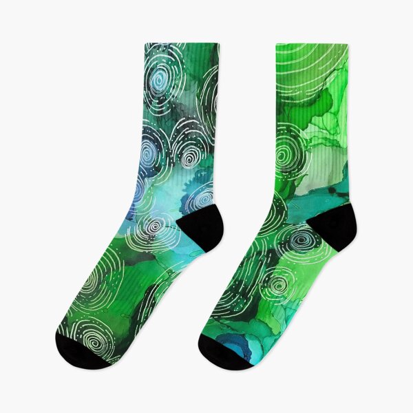 Item preview, Green Circles in motion  designed and sold by Lois Gardiner.