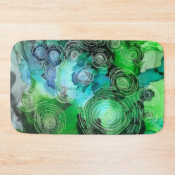 Item preview, Green Circles in motion  designed and sold by Lois Gardiner.