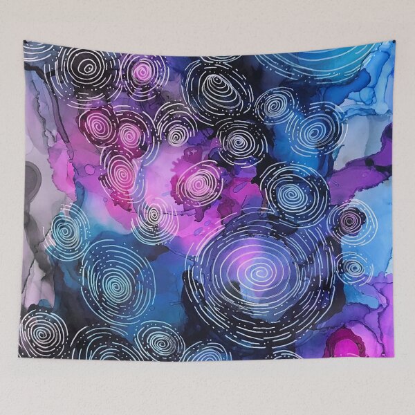 Item preview, Blue Pink Circles in motion  designed and sold by Lois Gardiner.