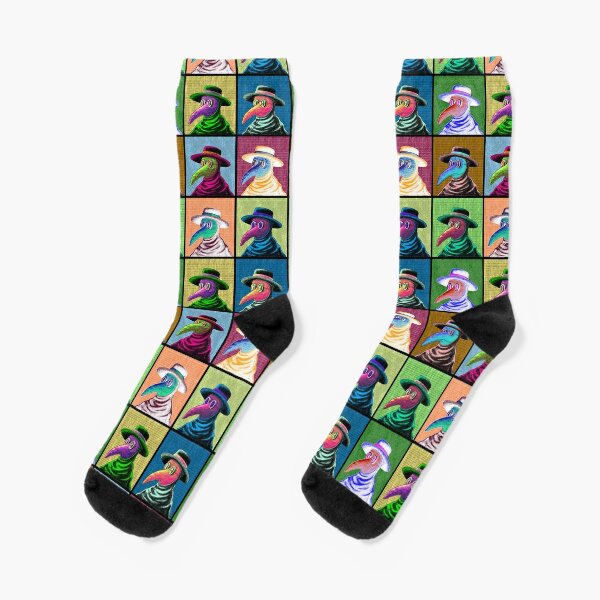 Pop Art Plague Doctor Socks