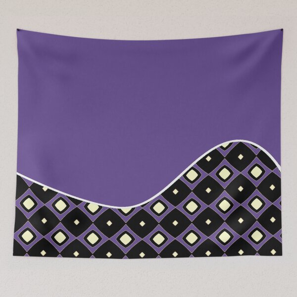 Item preview,  COLOR OF THE YEAR ULTRA VIOLET WAVE WITH BLACK AND WHITE DIAMOND HARLEQUIN PATTERN designed and sold by ozcushions.