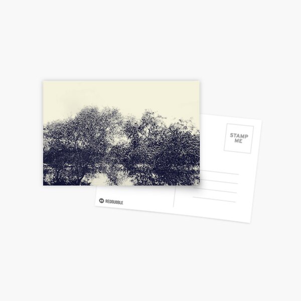 The river flows Postcard