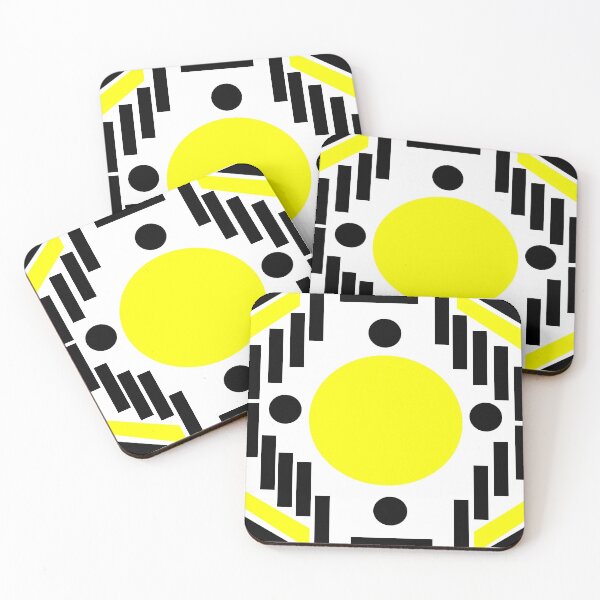 Item preview, Geometric Abstract Yellow Black Circle Triangle designed and sold by Nisha Prabhu.