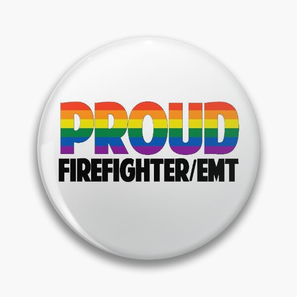 Item preview, Proud Firefighter/EMT designed and sold by Rainbow Responders.