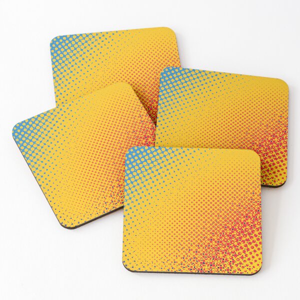 Item preview, Red, Orange, and Blue Halftone Dots Sunset Pattern designed and sold by Art2Me.
