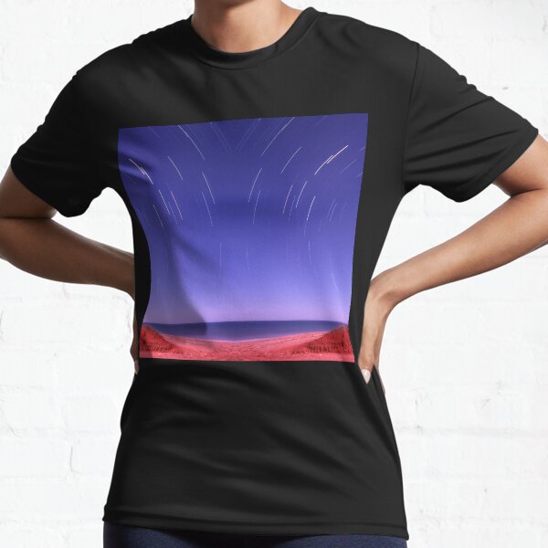 Star trails on Kimberley coast abstract Active T-Shirt