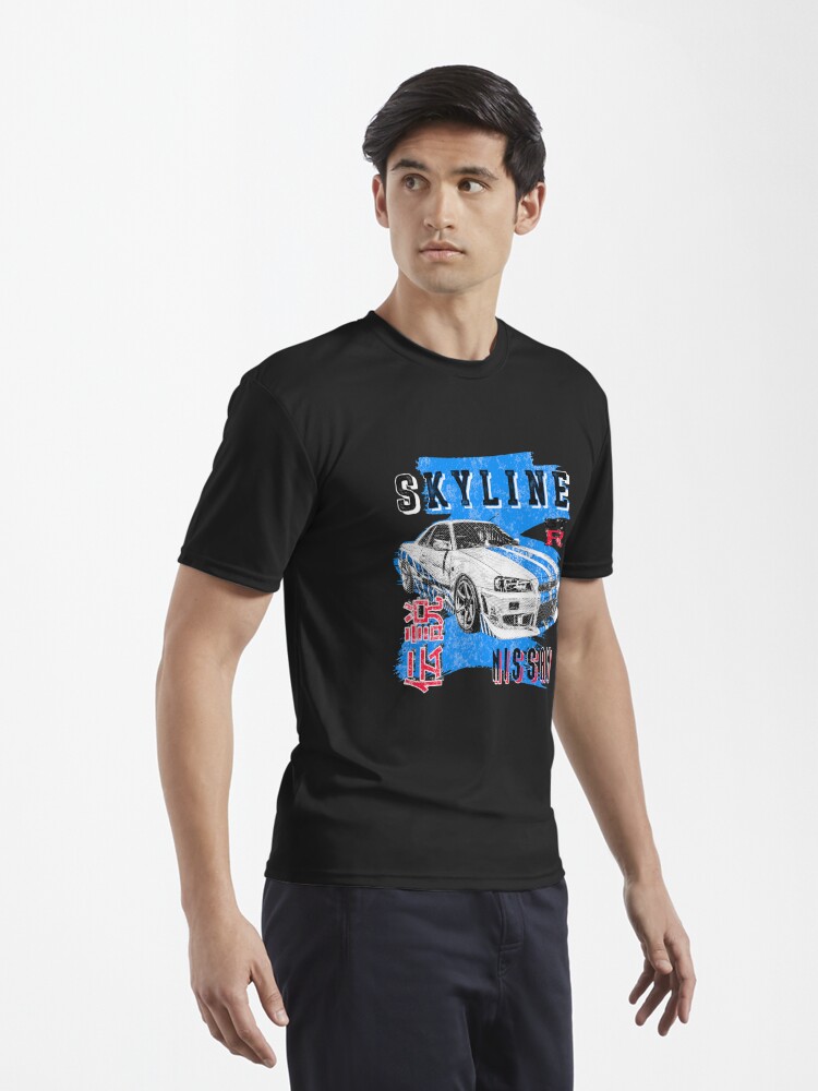 Nippon JDM Nissan Skyline GT-R R34  Active T-Shirt for Sale by