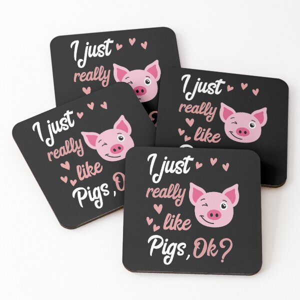 Item preview, I Just Really Like Pigs designed and sold by ZEDSOU ⭐⭐⭐⭐⭐.