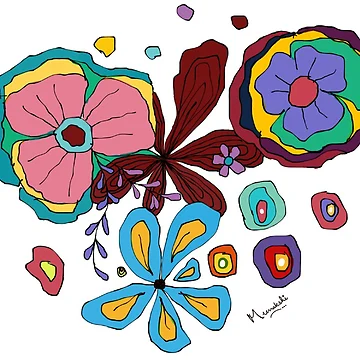 Artwork thumbnail, Free Pattern Florals by Rudravi