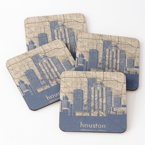 Item preview, Map + Silhouette | Houston designed and sold by CPTVDesign.
