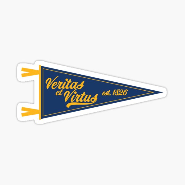 "Veritas et Virtus Pennant " Sticker for Sale by mrsakon96 Redbubble