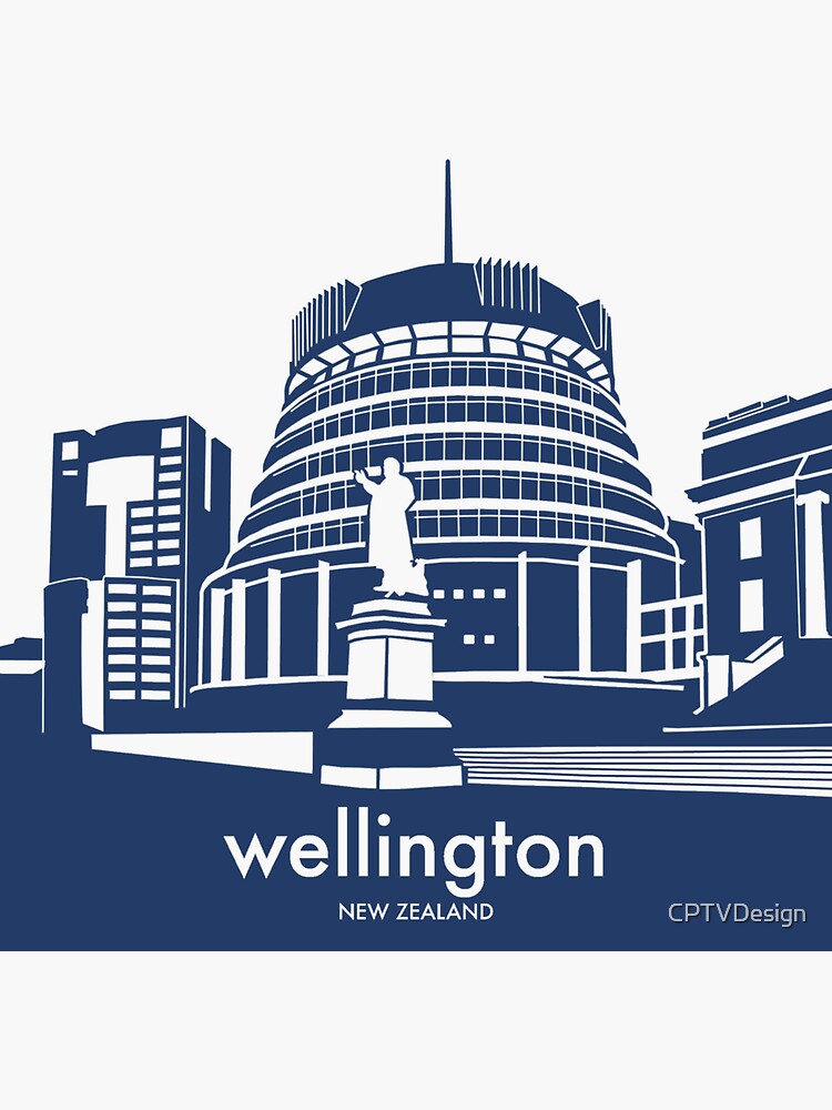 "Iconic Wellington" Sticker for Sale by CPTVDesign Redbubble